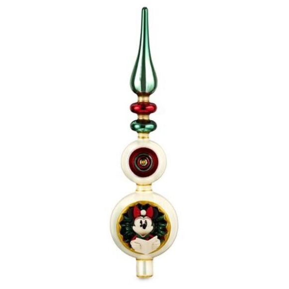 Disney Mickey and Minnie Mouse Holiday Tree Topper NWT - Picture 1 of 9